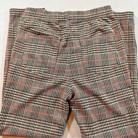Halara Flex™ High Waisted Skinny Work Pants Plaid Houndstooth Pockets M NWT - Picture 9 of 10